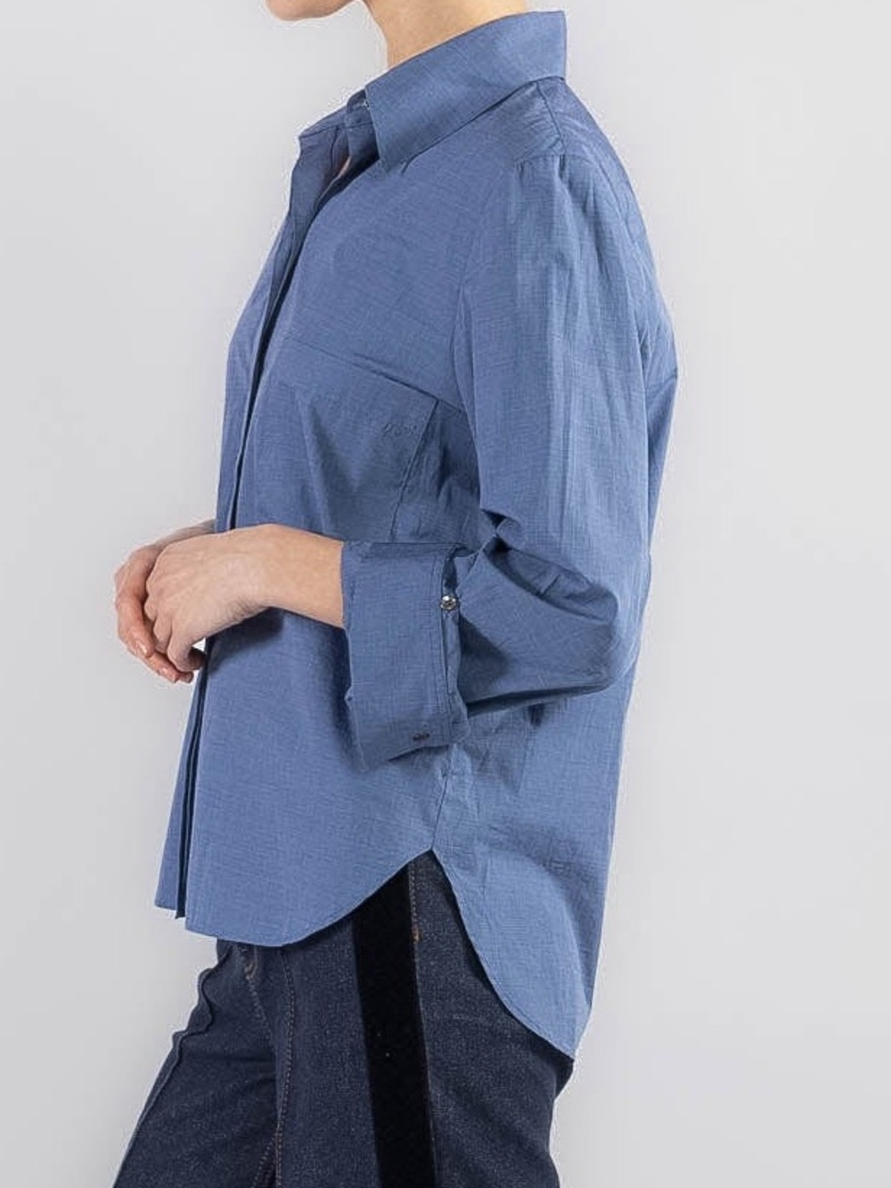 TWP Boyfriend Shirt Indigo blue L